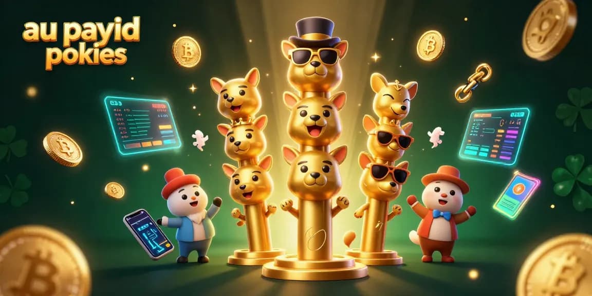 Experience thrilling wins with au payid pokies featuring vibrant animated characters and crypto elements.
